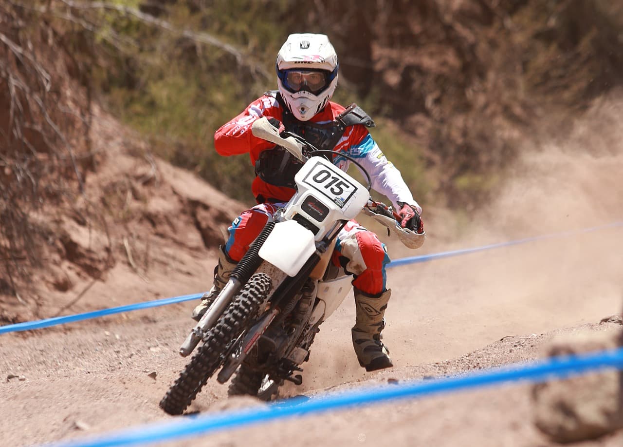 El lujanino Godoy lideró el Provincial de Enduro en Cacheuta