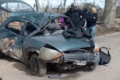 Dolor: Intentó esquivar un pozo en Perdriel, chocaron y falleció una menor de 5 años