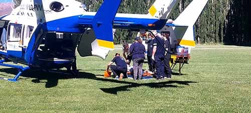 Motociclista de una Suzuki está grave por accidente en Ruta 7