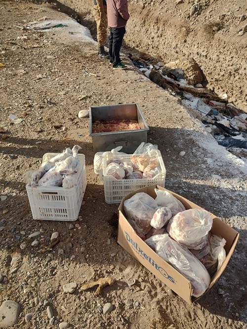 Decomisaron carne en mal estado en Luján y otros sitios.