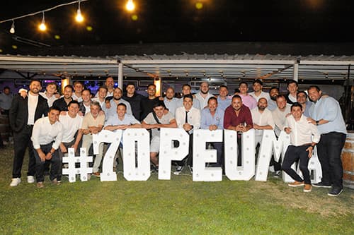 Peumayén Rugby Club festejó 70 años con una noche inolvidable.