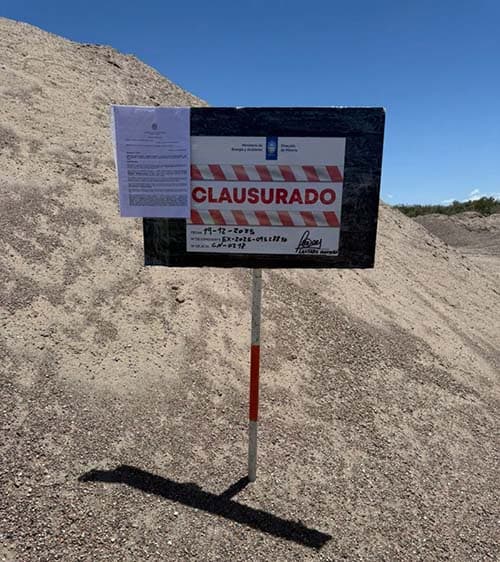 Clausuraron una mina en El Carrizal