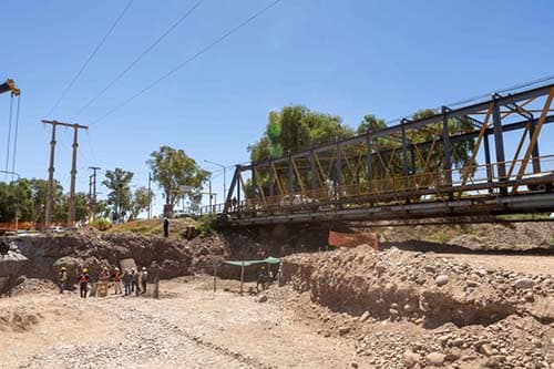 Avances del Metrotranvía y el nuevo puente de Ruta 15 en Luján