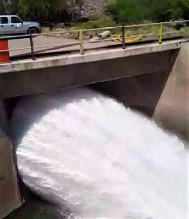 Habilitaron una válvula reguladora del riego en el embalse El Carrizal