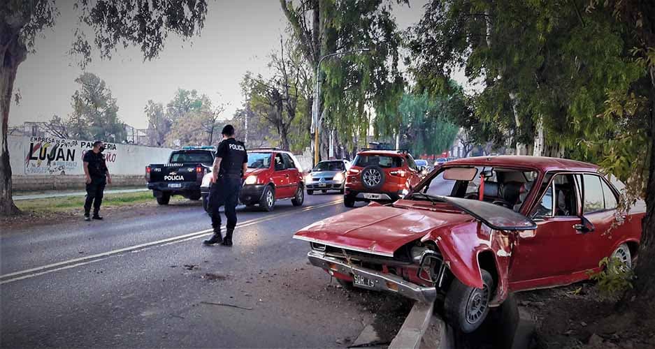 Un accidente sobre calle San Martín demoró el tránsito