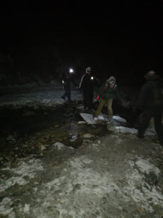 Rescataron a dos andinistas en Vallecitos