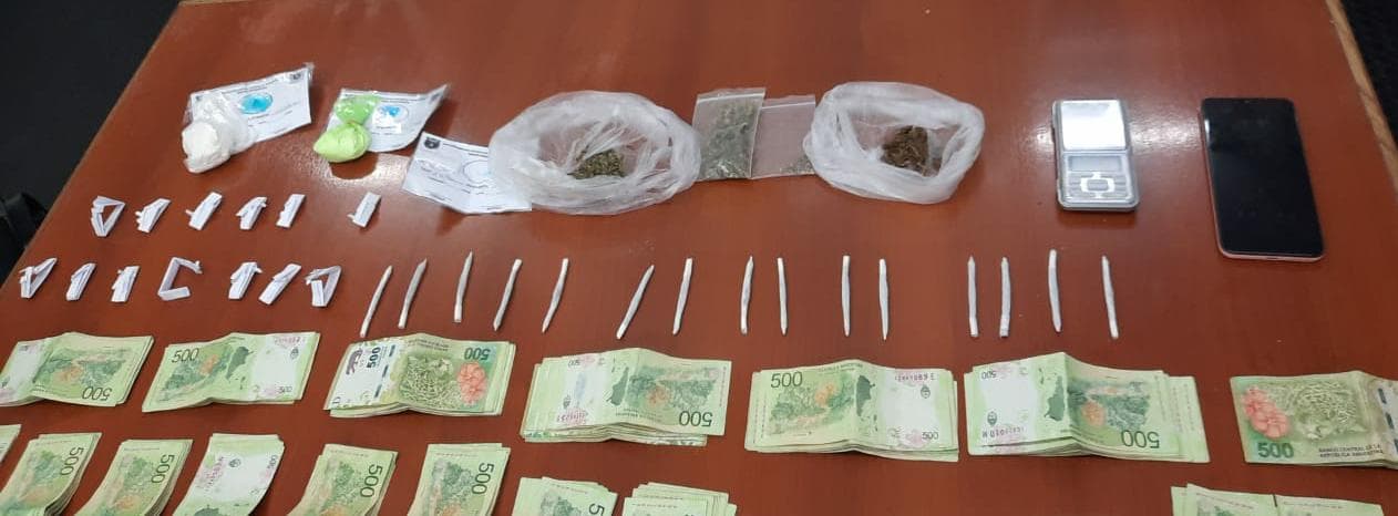 Las detuvieron con droga y dinero