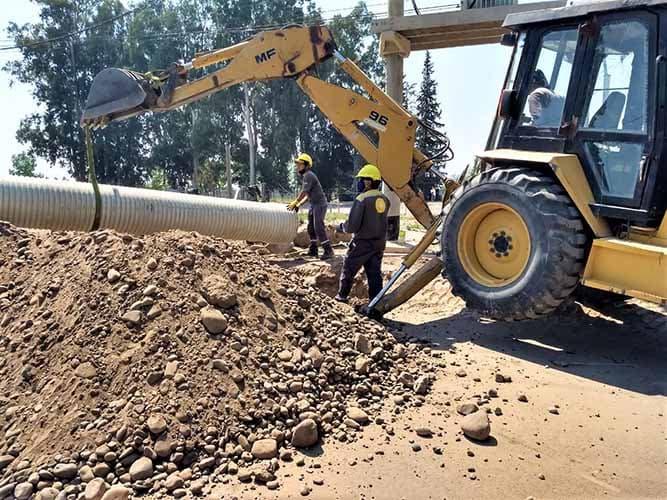 Avanza la renovación del Colector Cloacal en Luján aunque hay cortes hasta el 20 de diciembre