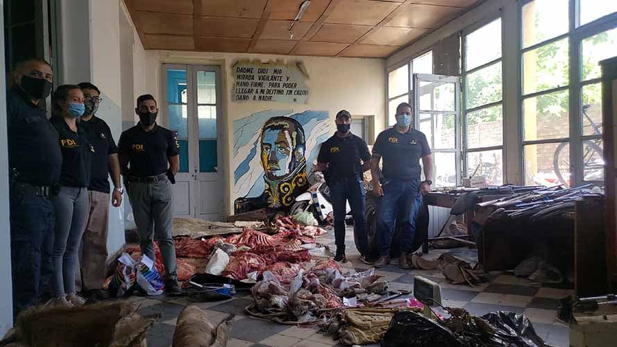 Cayó una banda vinculada al robo y faena de animales en Valle de Uco