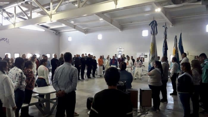 Internos de Almafuerte II en Cacheuta participaron en un acto de actividades mixtas