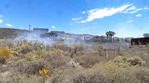 Soldadores iniciaron un incendio en Chacras