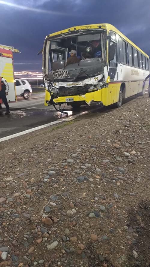 9 pasajeros heridos por un accidente vial.