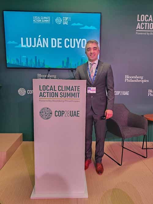 Sebastián Bragagnolo en la COP38 de la ONU