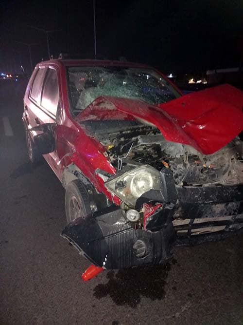 La camioneta conducida por Martín Rodriguez, el sommelier ebrio que causó 2 muertes.