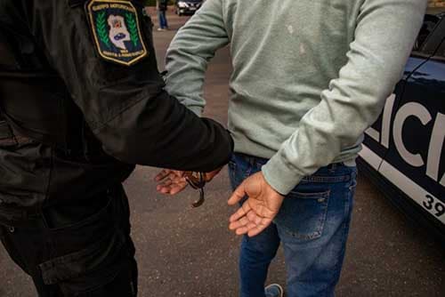 ciclista riña sospechoso detenido Luján