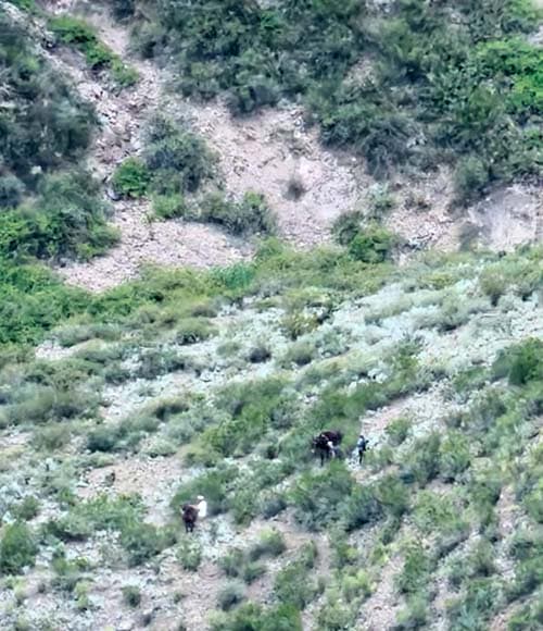 Realizaron un rescate en altura a 2 personas en Potrerillos