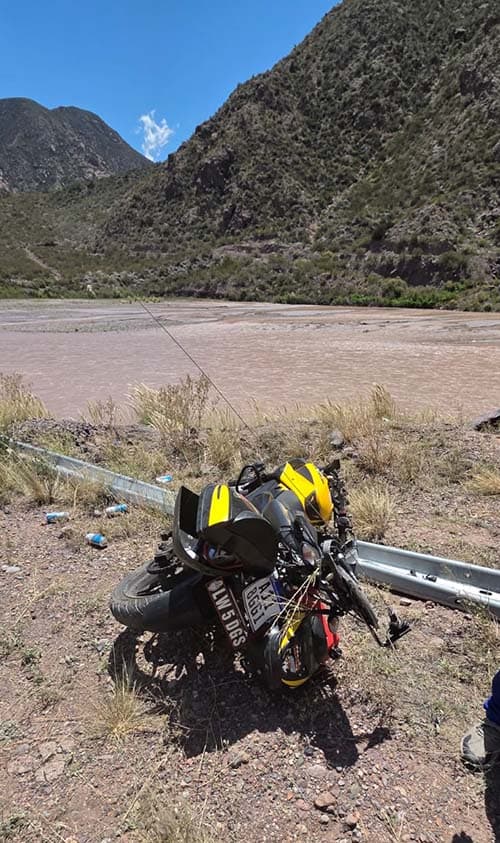 motociclista Potrerillos