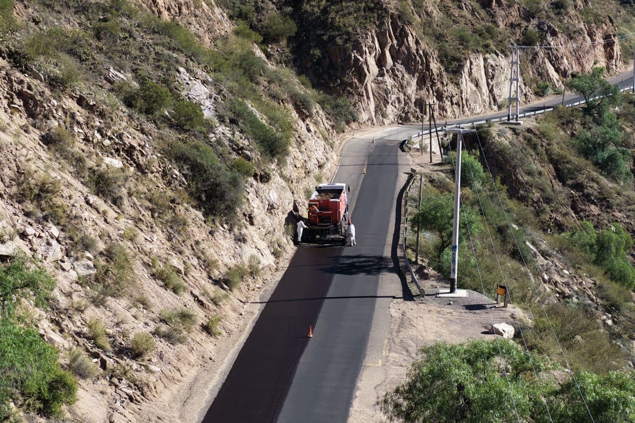 Avances en las obras viales en Cacheuta y Vistalba