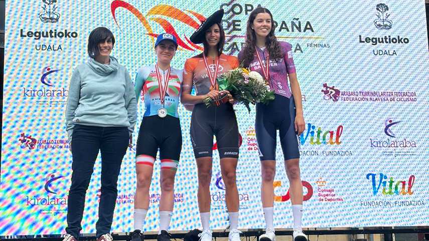 Julieta Benedetti conquistó la Copa de España de ciclismo