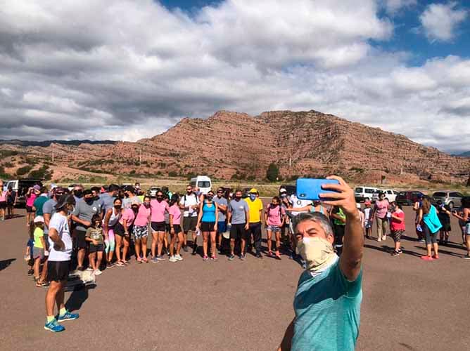 Hicieron Plogging en Potrerillos y se llevaron 400 kilos de residuos