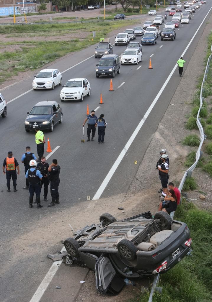 4 accidentes en el Acceso Sur durante el fin de semana