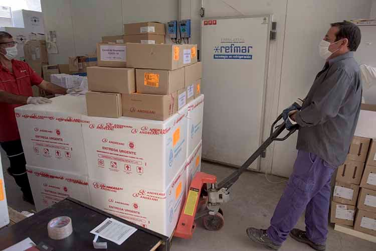 Mendoza recibió 35.000 dosis de la vacuna AstraZeneca