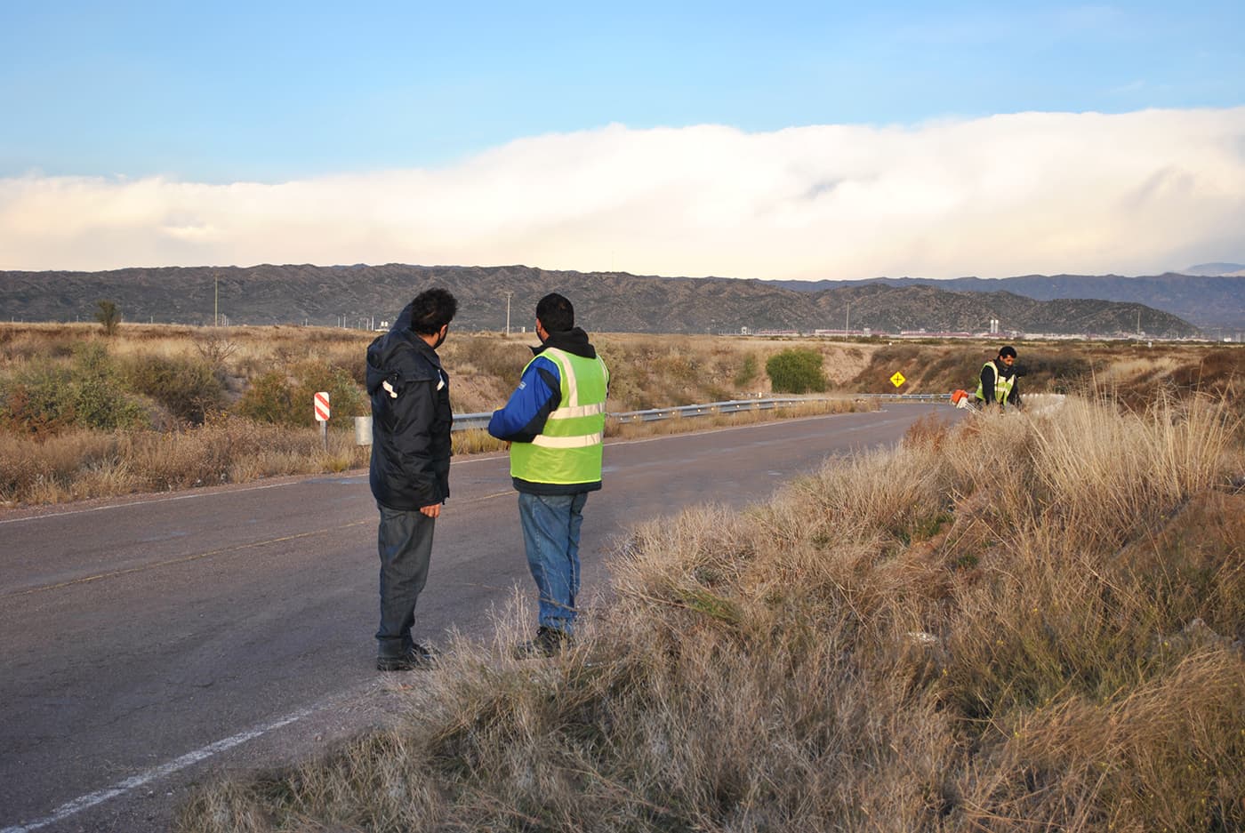 Limpian la ruta hacia Almafuerte y Potrerillos