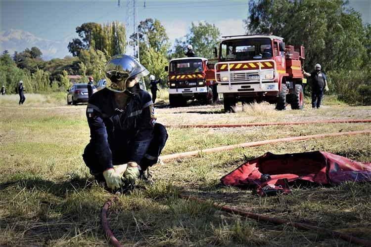 Bomberos de Luján de Cuyo se reunió con vecinos de Las Vegas para crear la delegación