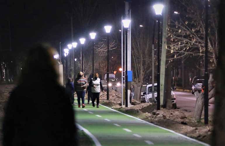Lujan avanza en la construcción del Parque Lineal