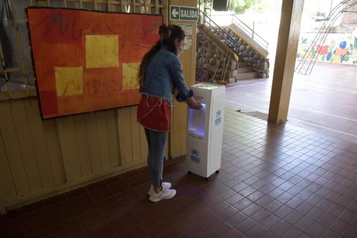 Las escuelas recibieron fondos extras para limpieza e higiene