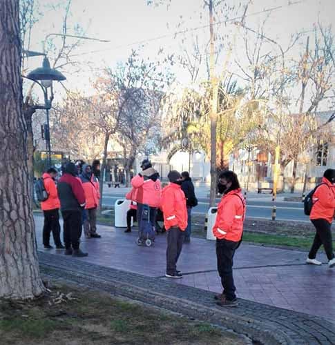 Los tarjeteros de Luján iniciaron paro