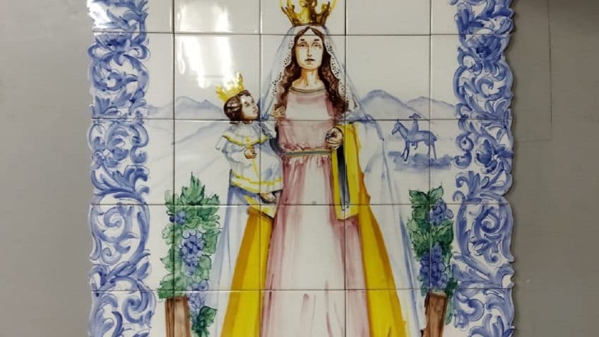 Realizan murales de la Virgen de la Carrodilla en 4 lugares de Mendoza