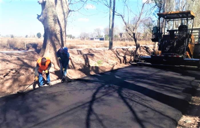 La calle Almirante Brown de Luján ya luce el nuevo pavimento
