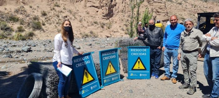 Colocarán 50 gaviones en Potrerillos para prevenir aluviones
