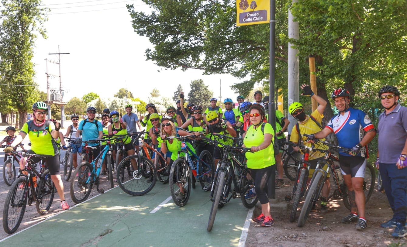 Bragagnolo se sumó a la bicicleteada por las ciclovías de Luján