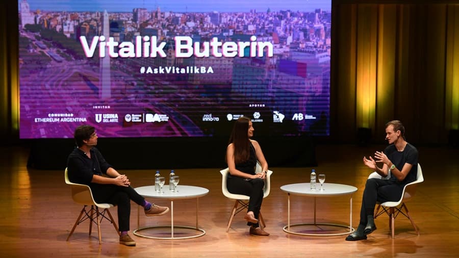 El creador de Ethereum está en Argentina y quedó impresionado con la comunidad cripto