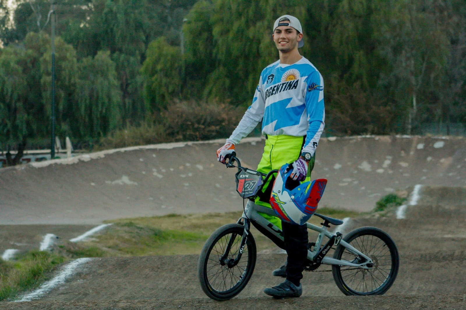 Franco Scaccia hizo podio en la apertura del BMX en Mendoza