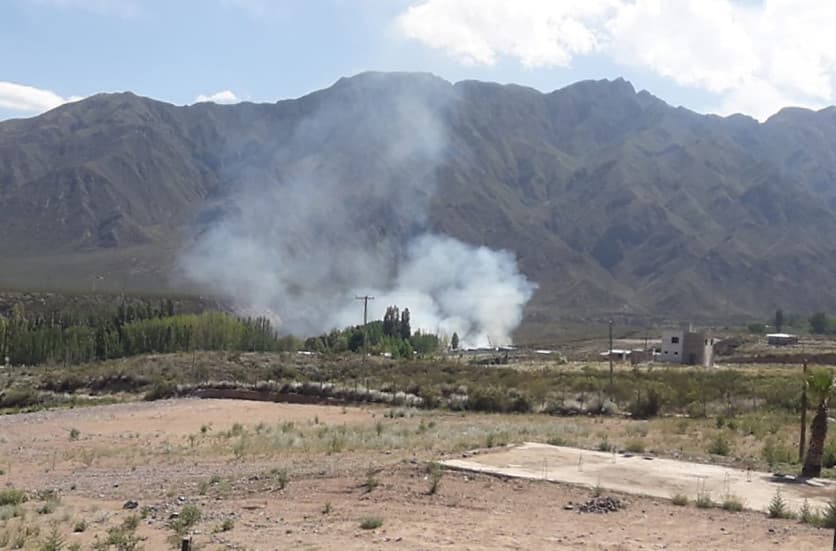 BVLC sofocó un incendio durante 5 horas en Cacheuta