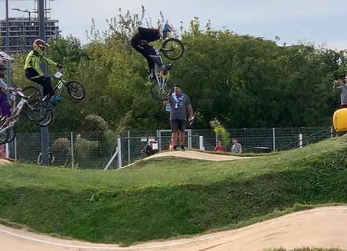 El lujanino Franco Scaccia sobresalió el fin de semana en el Campeonato de BMX