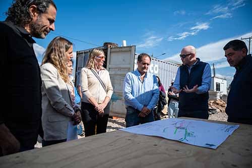 Recorrieron las obras de vivienda y mejoramiento del hábitat en Perdriel Norte