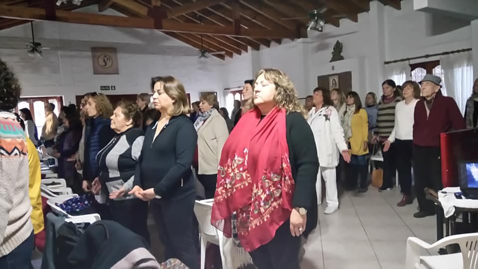 Reciben el invierno con un encuentro de ángeles en Vistalba