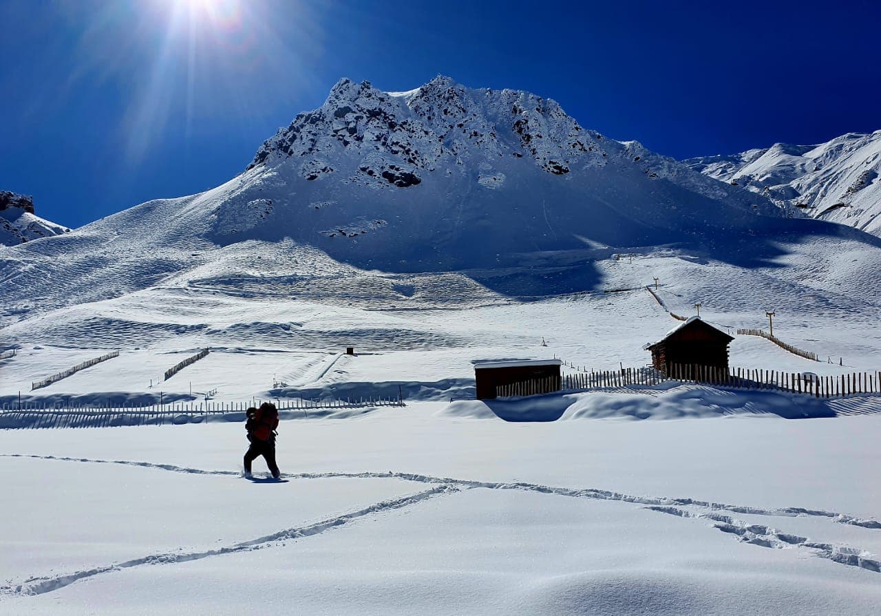 El temporal dejó abundante nieve para disfrutar de alta montaña