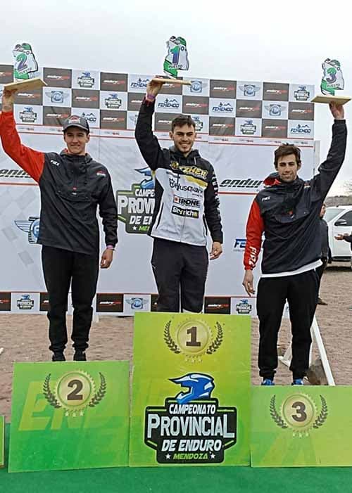 Lucas Godoy volvió a hacer podio en el Provincial de Enduro en Cacheuta