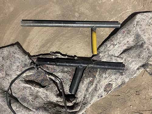 Detuvieron a dos hombres en Perdriel con armas tumberas