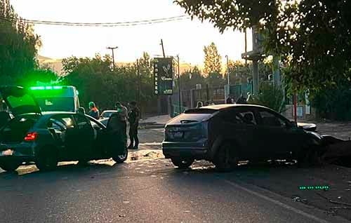 Cámara testigo: accidente por la madrugada en Luján