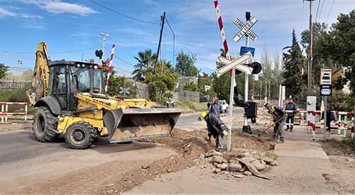 Iniciaron las obras cloacales en Perdriel oeste