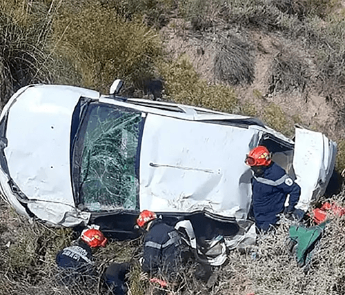 Un turista chileno falleció en Potrerillos y hay 4 mujeres heridas