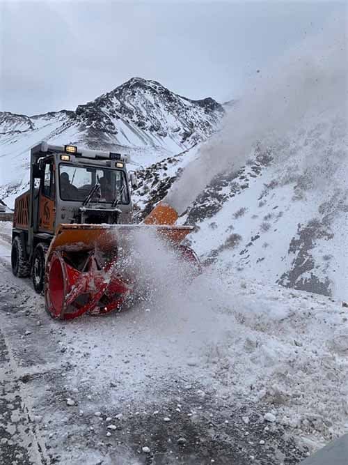 Vialidad Nacional inició el mantenimiento invernal de rutas para Mendoza y Patagonia