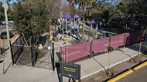 La Plaza Infantil de Chacras de Coria inaugura el jueves 20 y tiene un piano de piso