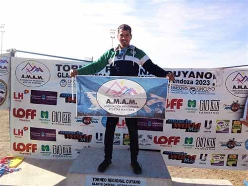 Atletismo: El lujanino Cristian Cara hizo podio y se despidió